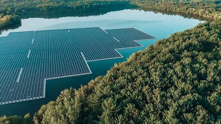 What is floating solar farms climate change